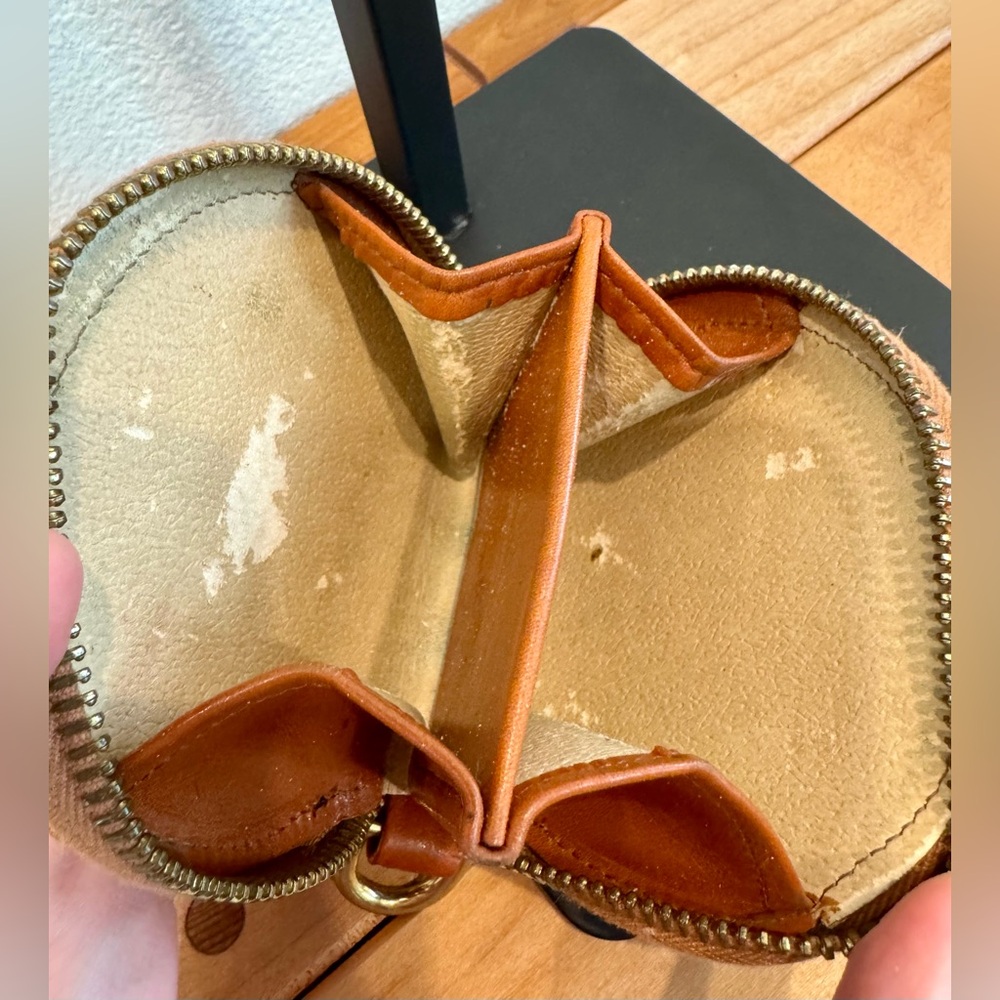 Dooney and Bourke Vintage Blue Nubuck Leather Coin Purse/Wristlet - Picture 5 of 5